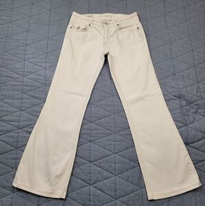 Banana Republic Bootcut White Jeans Women’s Size 06 Stretch 98% cotton